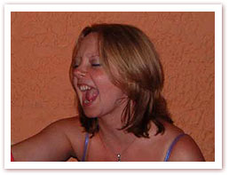 IMG: Sherrie at Mambo's bar mouthing off 
